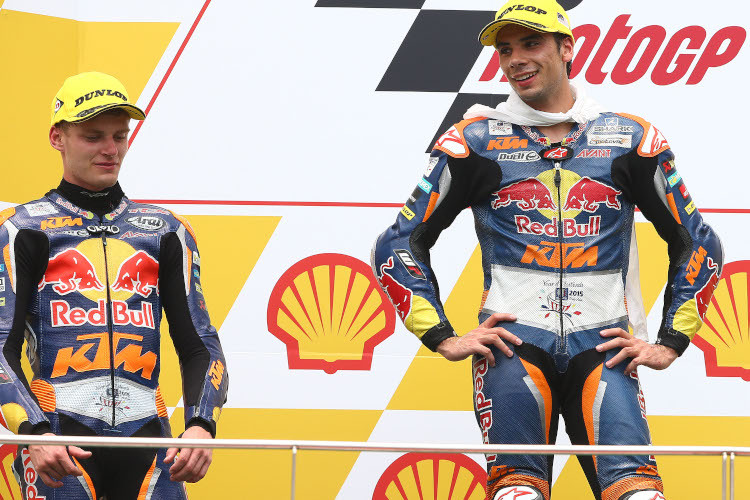 2015 waren Binder und Oliveira schon in der Moto3 Teamkollegen: In Malaysia feierten sie einen Doppelsieg