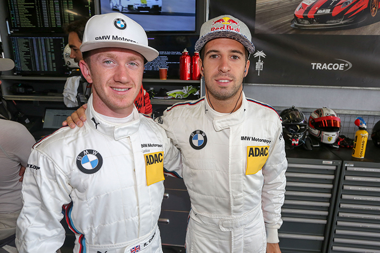 Antonio Felix Da Costa (re.) teilte sich den BMW M235i Racing mit BMW Junior Ricky Collard (li.)