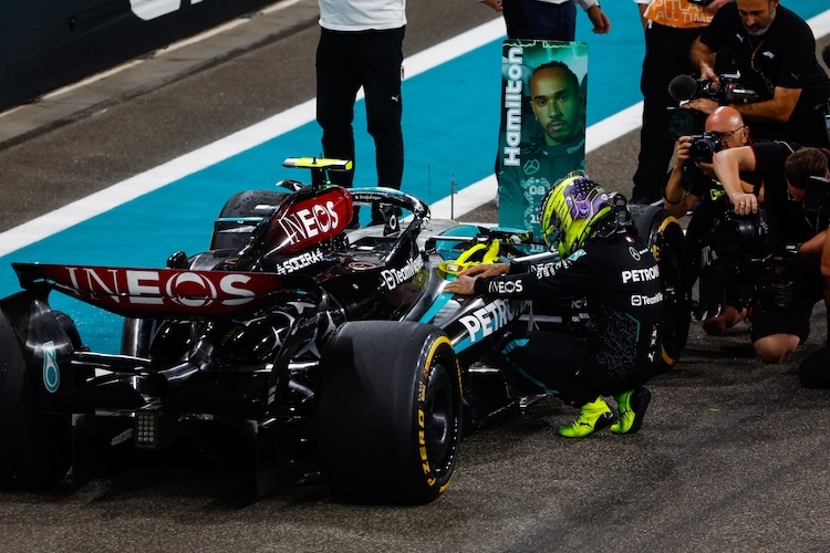 Lewis Hamilton nahm in Abu Dhabi Abschied von Mercedes