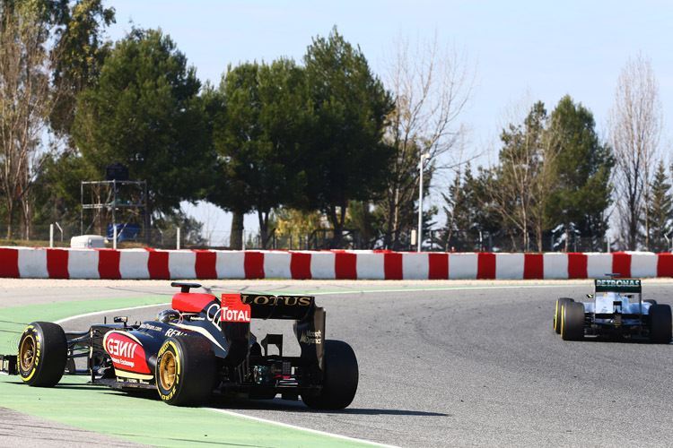 Nichts geht mehr: Valsecchi sorgte kurz vor der Mittagspause für Stille auf dem Circuit de Catalunya