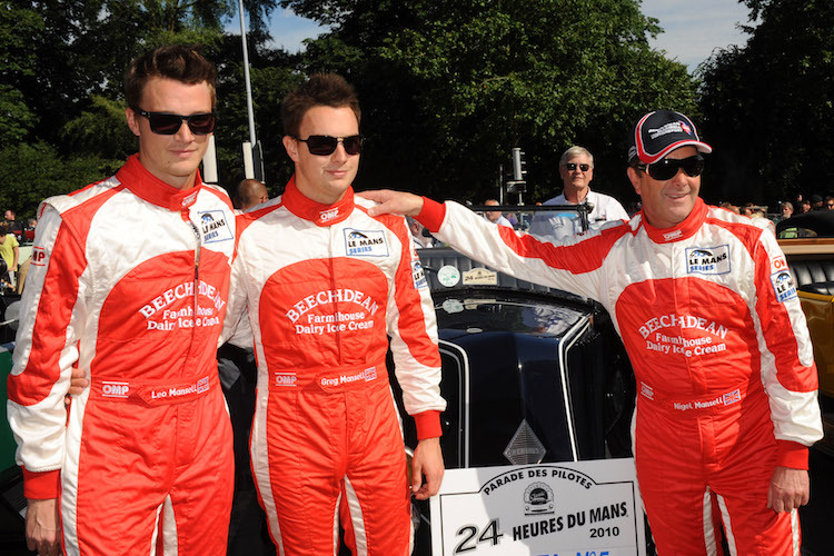 Greg, Leo und Nigel Mansell 2010