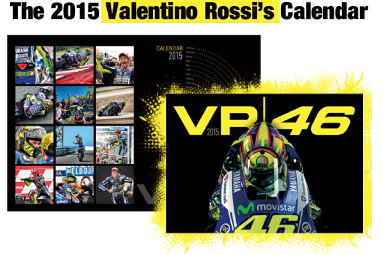 So sieht der neue Kalender des neunfachen Weltmeisters Valentino Rossi aus