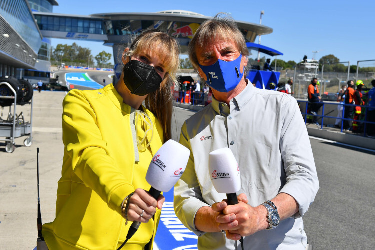 Eve Scheer und Gustl Auinger melden sich am Wochenende vom Circuit Bugatti