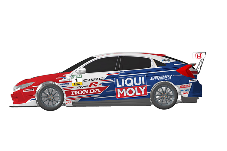 Vielversprechendes Modell: Etwa so wird der neue Honda Civic Type R TCR vom LIQUI MOLY Team Engstler aussehen