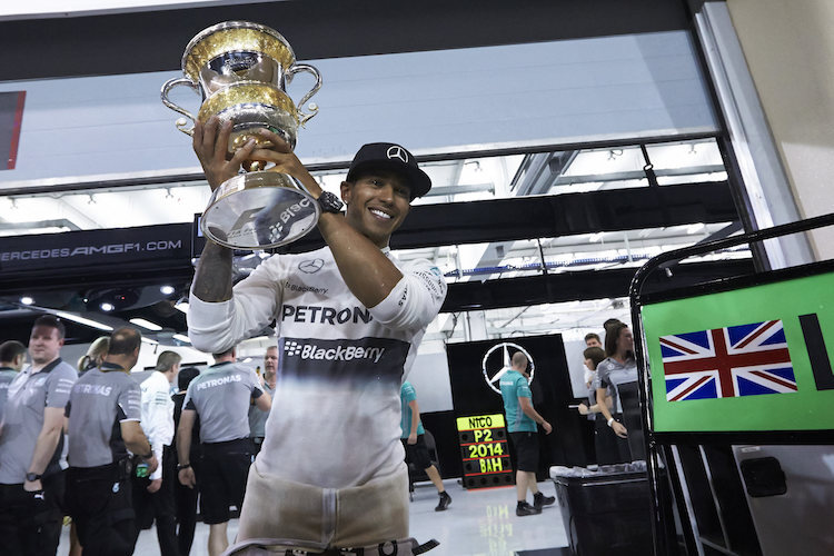 Bahrain 2014: Den 900. GP entschied Lewis Hamilton für sich