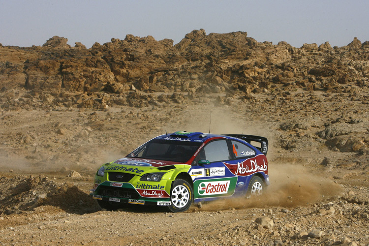 Latvala auf dem Weg zum 2. Platz in Jordanien 2010