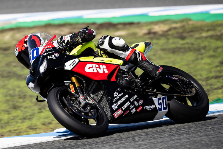 Oli Bayliss in Jerez auf der Triumph