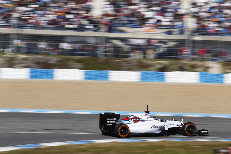 Valtteri Bottas drehte im Williams FW38 seine Runden