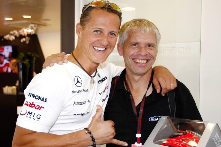 Michael Schumacher und Daniel Reinhard: nicht Rennfahrer und Fotograf, sondern Wegbegleiter auf Augenhöhe