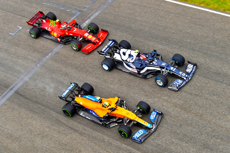 Mehrkampf McLaren, AlphaTauri und Ferrari