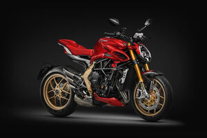 MV Agusta Brutale 950 Serie Oro: Die gülden eloxierten Aluteile erinnern an der F4 750 Serie Oro von 1997)