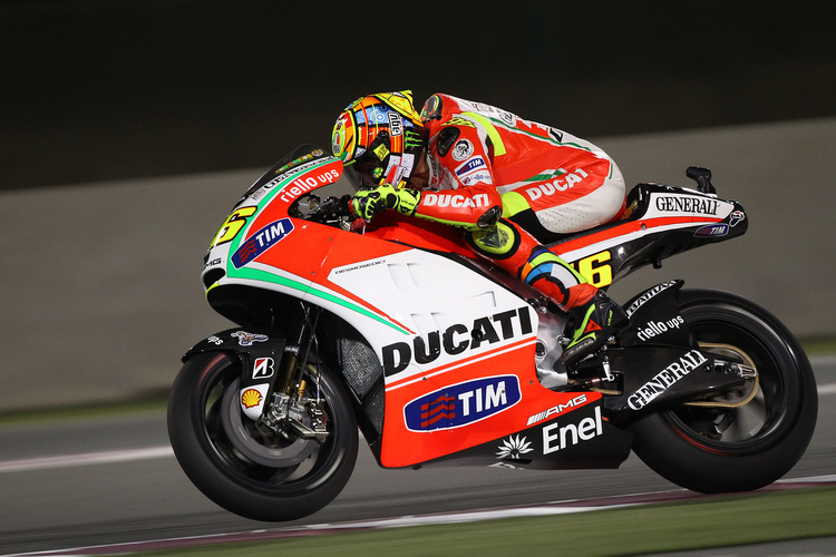 Rossi: 30 Sekunden Rückstand in Katar