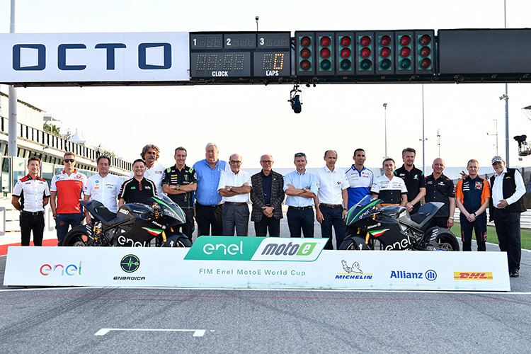 Die Teamchefs der MotoE 20918 beim Misano-GP