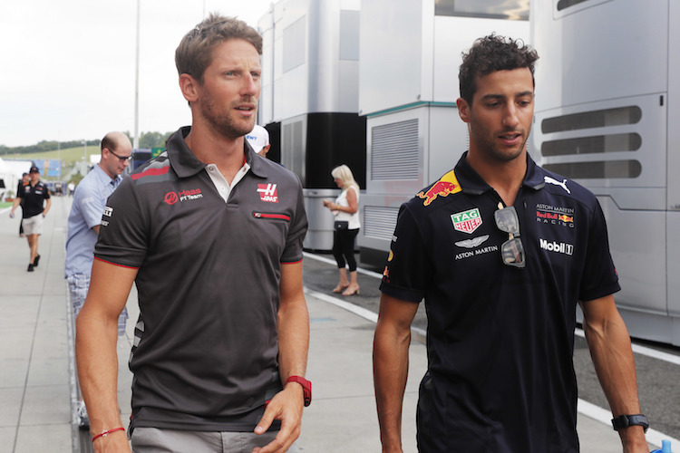 Romain Grosjean und Daniel Ricciardo