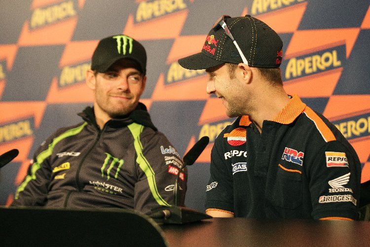 Cal Crutchlow und Jonathan Rea beim Misano-GP 2012