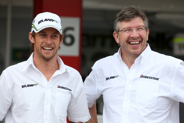 Jenson Button und Ross Brawn – das Erfolgsgespann der Saison 2009
