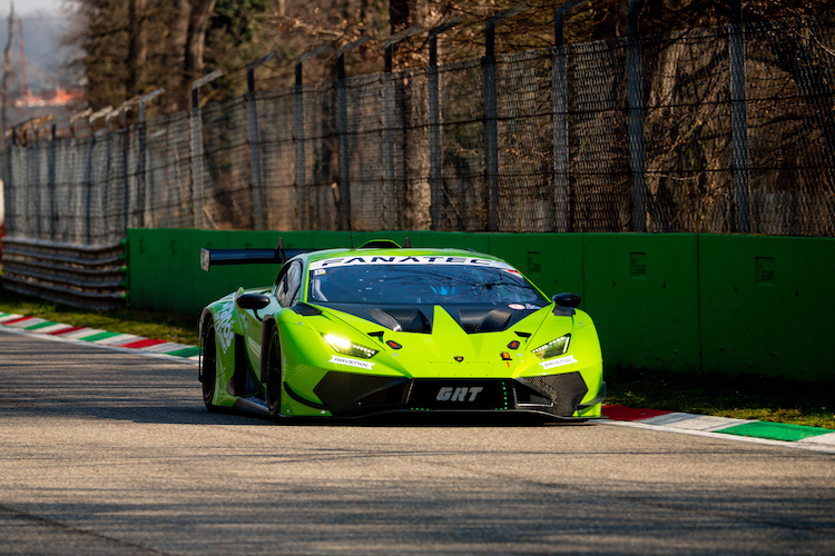 GRT bei Testfahrten mit dem Lamborghini Hurácan GT3 EVO2 in Monza