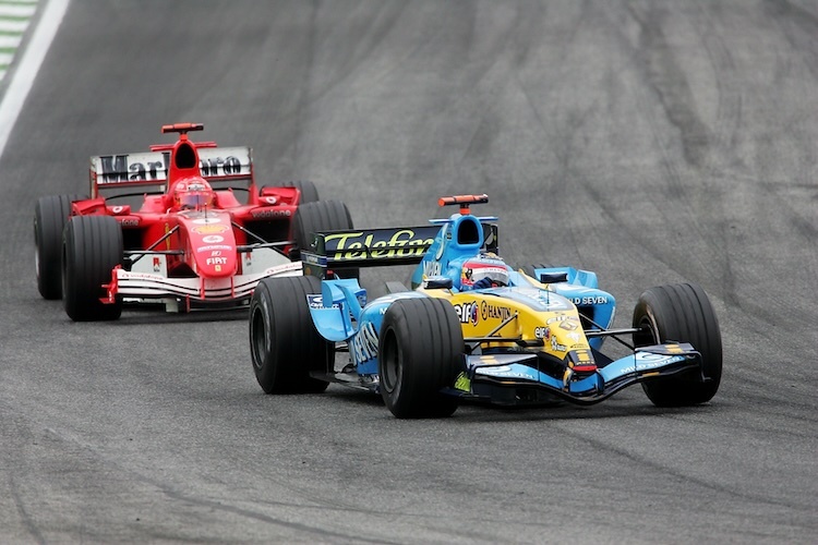 Fernando Alonso und Michael Schumacher 2005