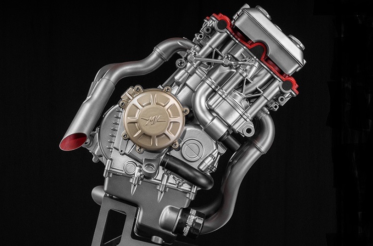 Schmaler als ein R4, kompakter als ein V4 - der Q5 von MV Agusta ist ein einzigartiges Motorenlayout