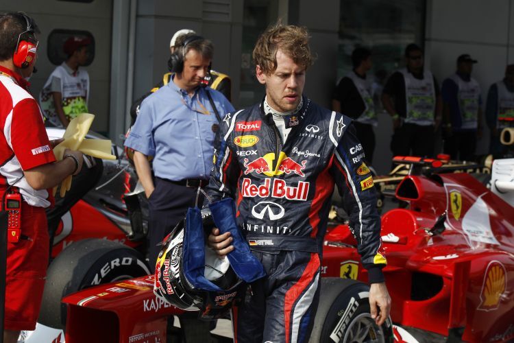 Vettel: Zufriedenheit sieht anders aus.