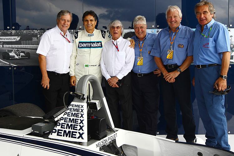 Die alte Brabham-Mannschaft 2011 in Interlagos
