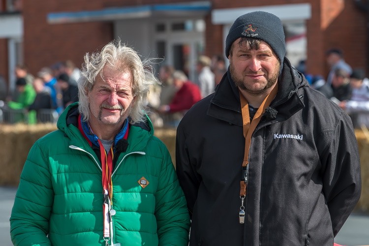 Die «Macher» beim Fischereihafenrennen: Heinrich (l.) und Kenny Hinck