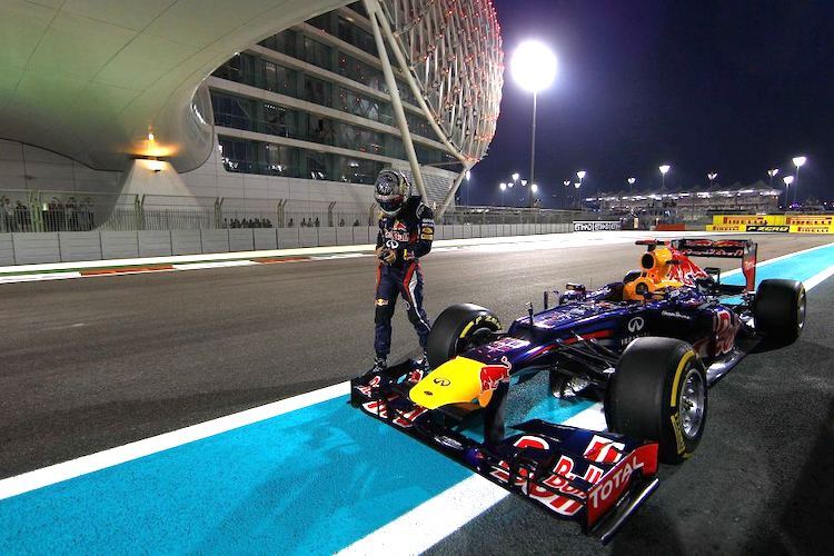 Sebastian Vettel in Abu Dhabi 2012