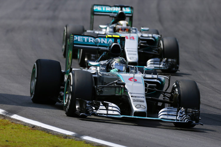 Nico Rosberg setzte sich erneut gegen Lewis Hamilton durch