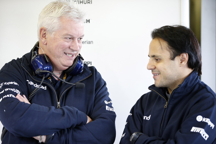 Williams-Technikchef Pat Symonds mit Felipe Massa