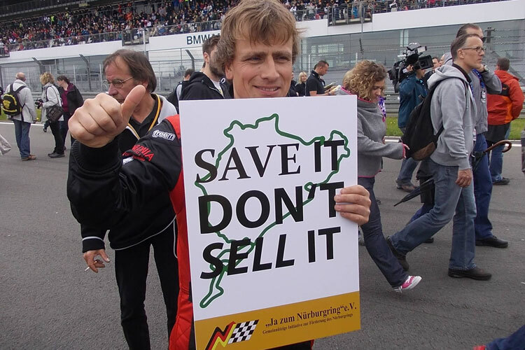 Christian Menzel demonstrierte für den Nürburgring