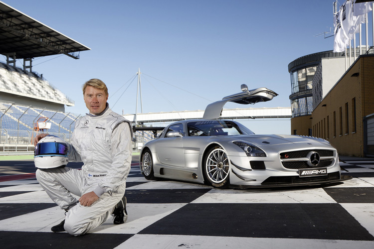 Mika Häkkinen schenkt sich im Oktober einen Einsatz im Mercedes