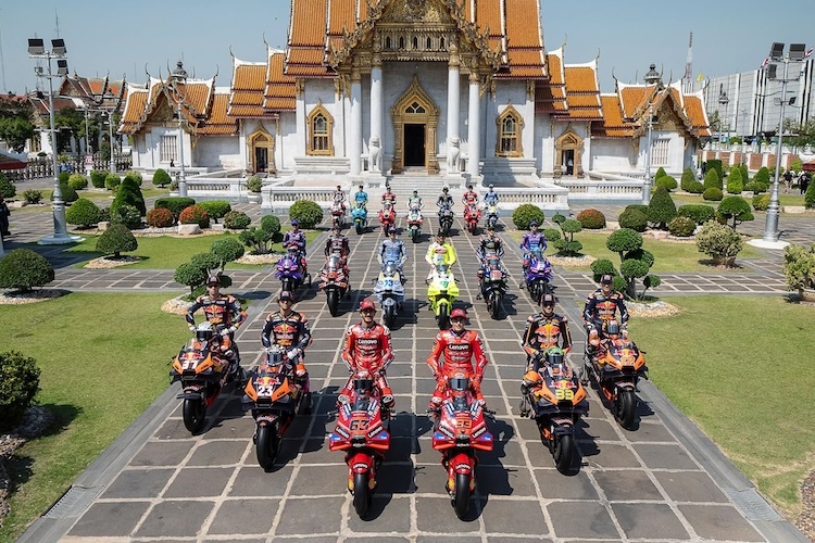 Die «MotoGP-Familie» beim Saisonstart-Event in Thailand