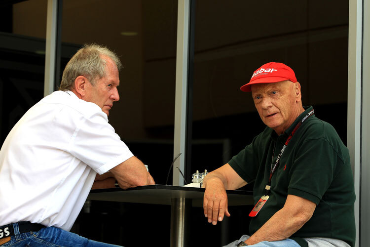 Dicke Luft zwischen Niki Lauda und Helmut Marko
