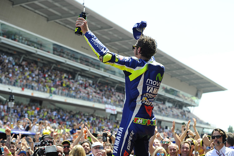 Valentino Rossi siegte 2016 in Jerez und Barcelona