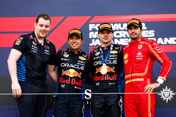Perez, Verstappen, Sainz