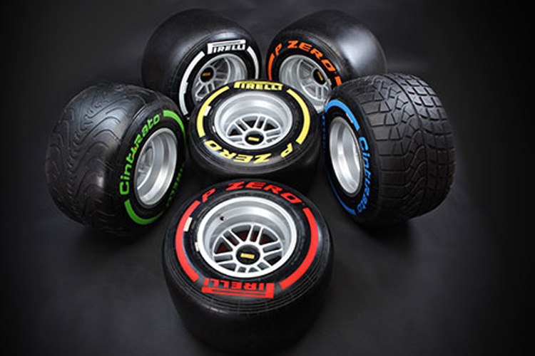 Die Pirelli-F1-Reifenpalette 2013