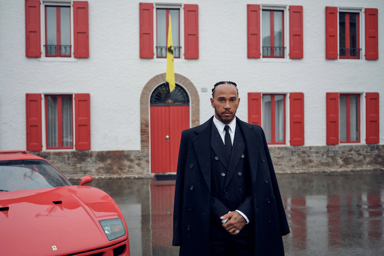 Lewis Hamilton in Maranello