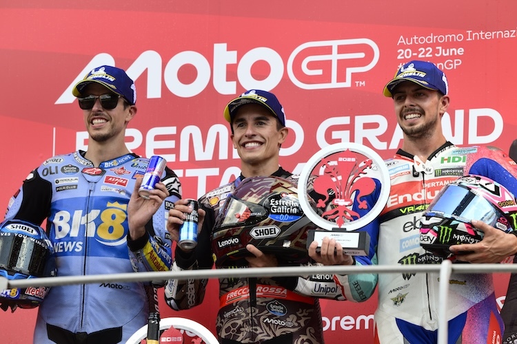 Zweimal Spanien, einmal Italien: Das Mugello-Podium