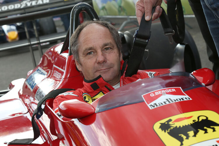 Beim Legendenrennen in Spielberg saß Gerhard Berger wieder in seinem alten Ferrari