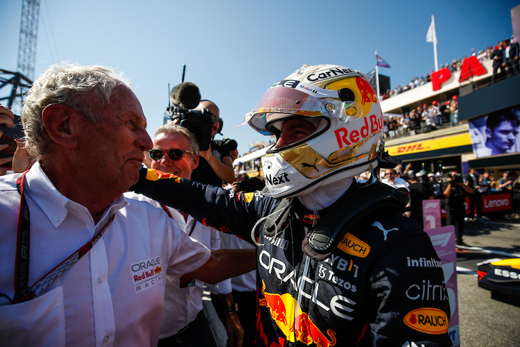 Dr. Helmut Marko und Max Verstappen