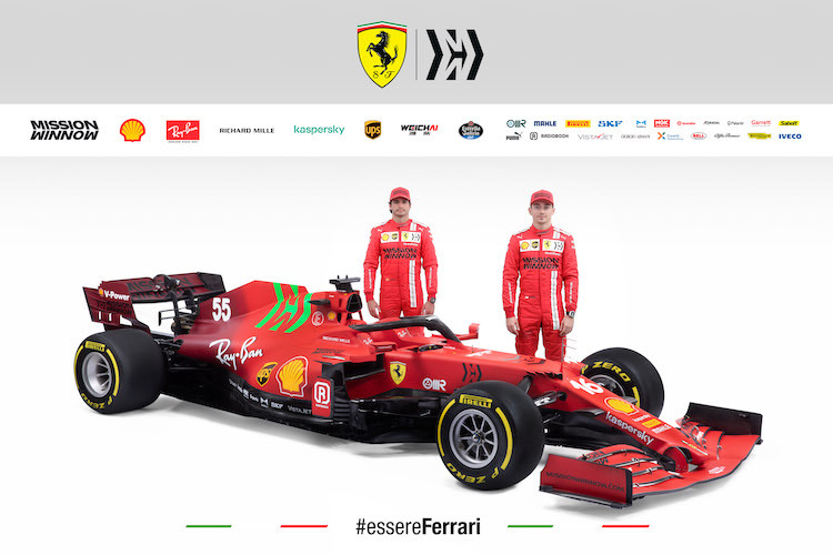 Ferrari arbeitet mit zwei verschiedenen Farbtönen