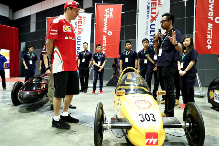 Kimi Räikkönen in Singapur bei einer Veranstaltung von Ferrari-Partner Shell
