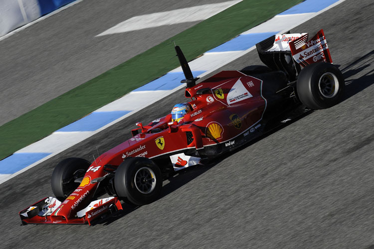 Das Daten-Sammeln stand bei Ferrari auf dem Circuito de Jerez im Vordergrund