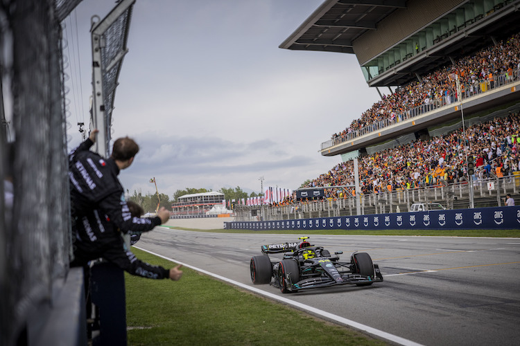 Das Mercedes-Team durfte in Spanien gleich zwei Podestplätze bejubeln – das lag aber nicht nur am Upgrade, ist sich Jolyon Palmer sicher