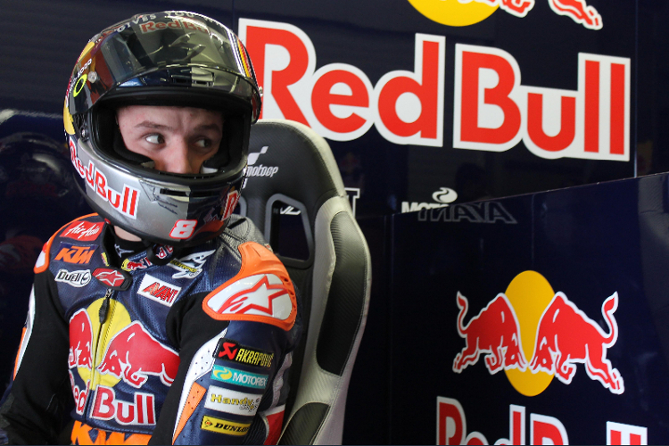 Miller in der Box des Teams Red Bull KTM Ajo 