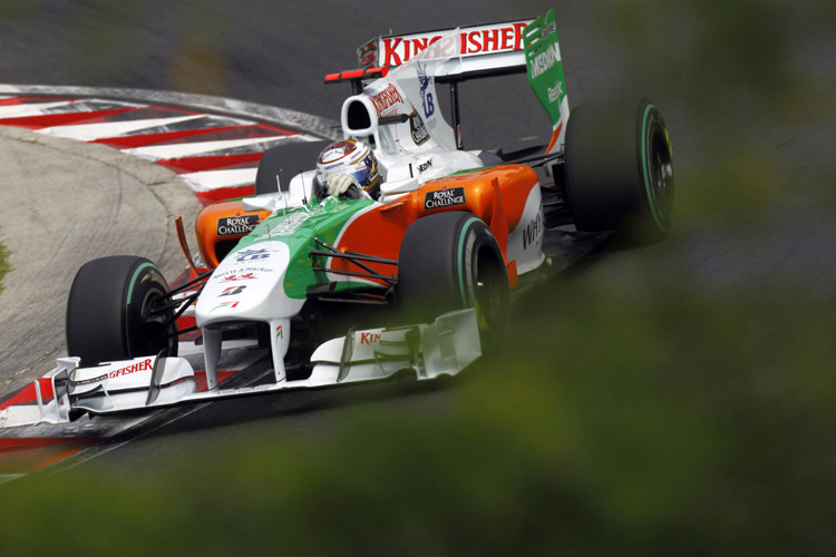 Force India (Sutil) ist seit zwei GP ohne Punkt