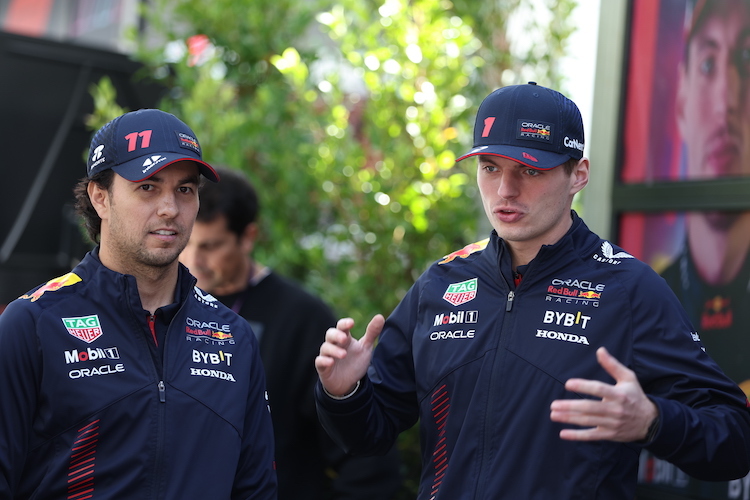 Sergio Pérez und Max Verstappen