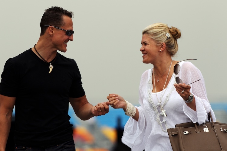 Michael Schumacher mit seiner Corinna