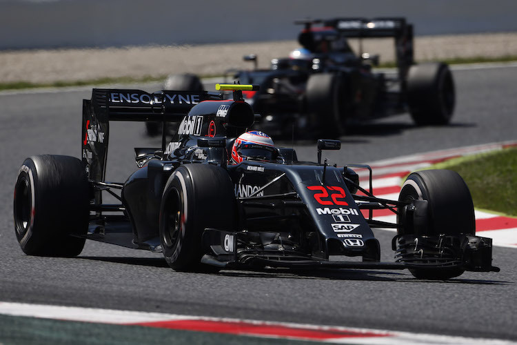 Die McLaren von Jenson Button und Fernando Alonso