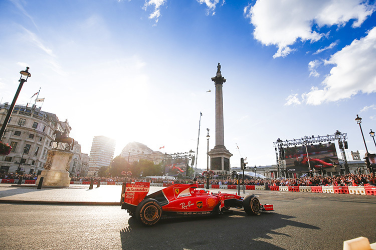 Die Formel 1 in London: Das wird es wohl nur bei Demo-Fahrten geben